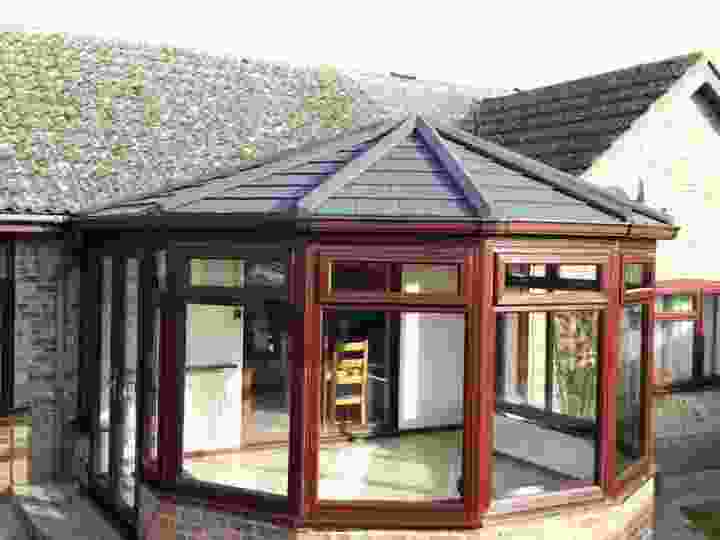 Grey Tiled Conservatory Roof