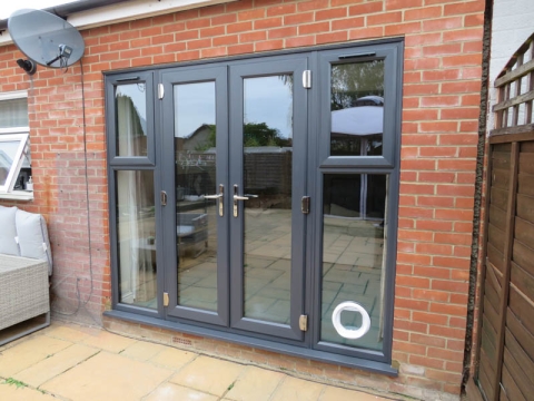 Double Glass Door With Windows